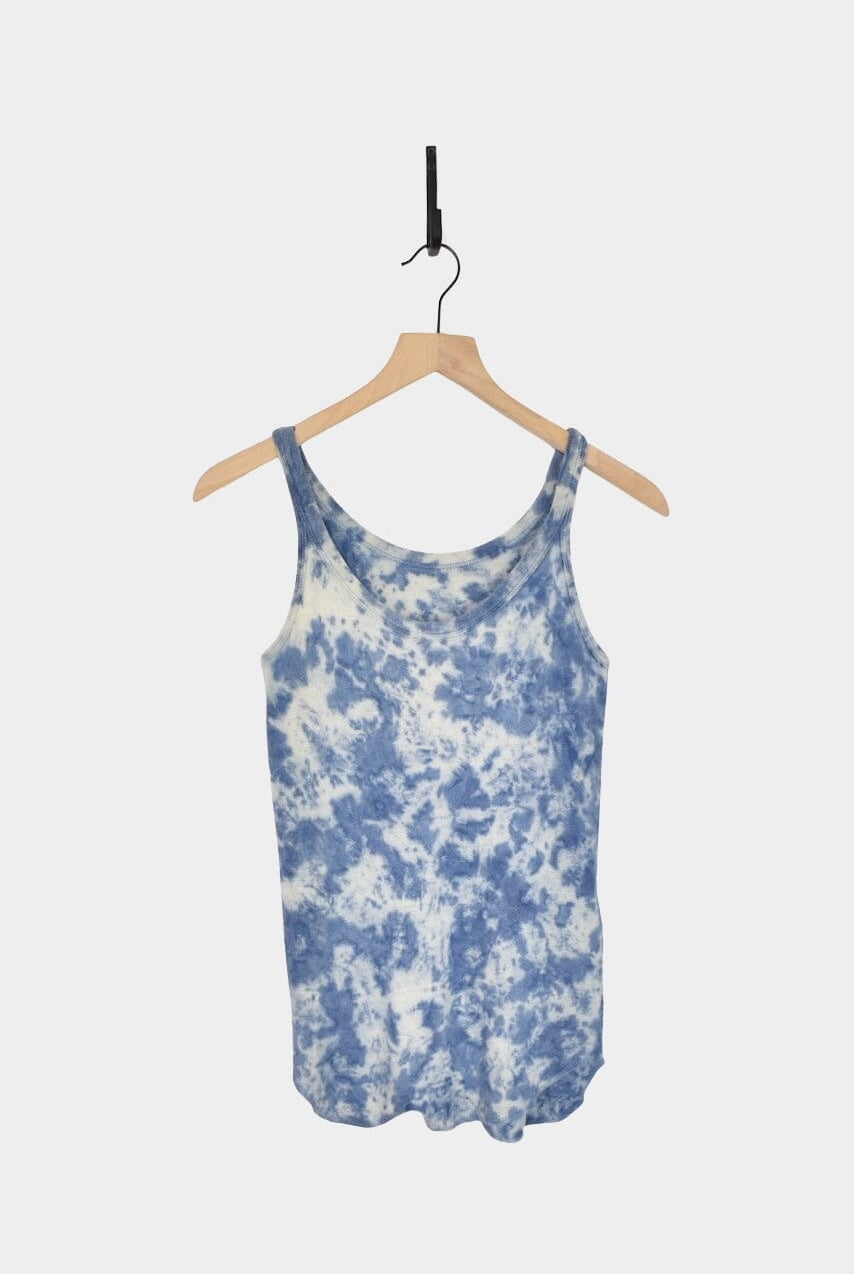 Ichi Antiquités | Natural Hand Dye 2Way Tanktop In Light Indigo - SHOP YUCCA Shirts & Tops ICHI ANTIQUITÉS - YUCCA, Artistic clothing for women, boutique near me, boutique stores near me, capsule wardrobe, fashion for women over 50.