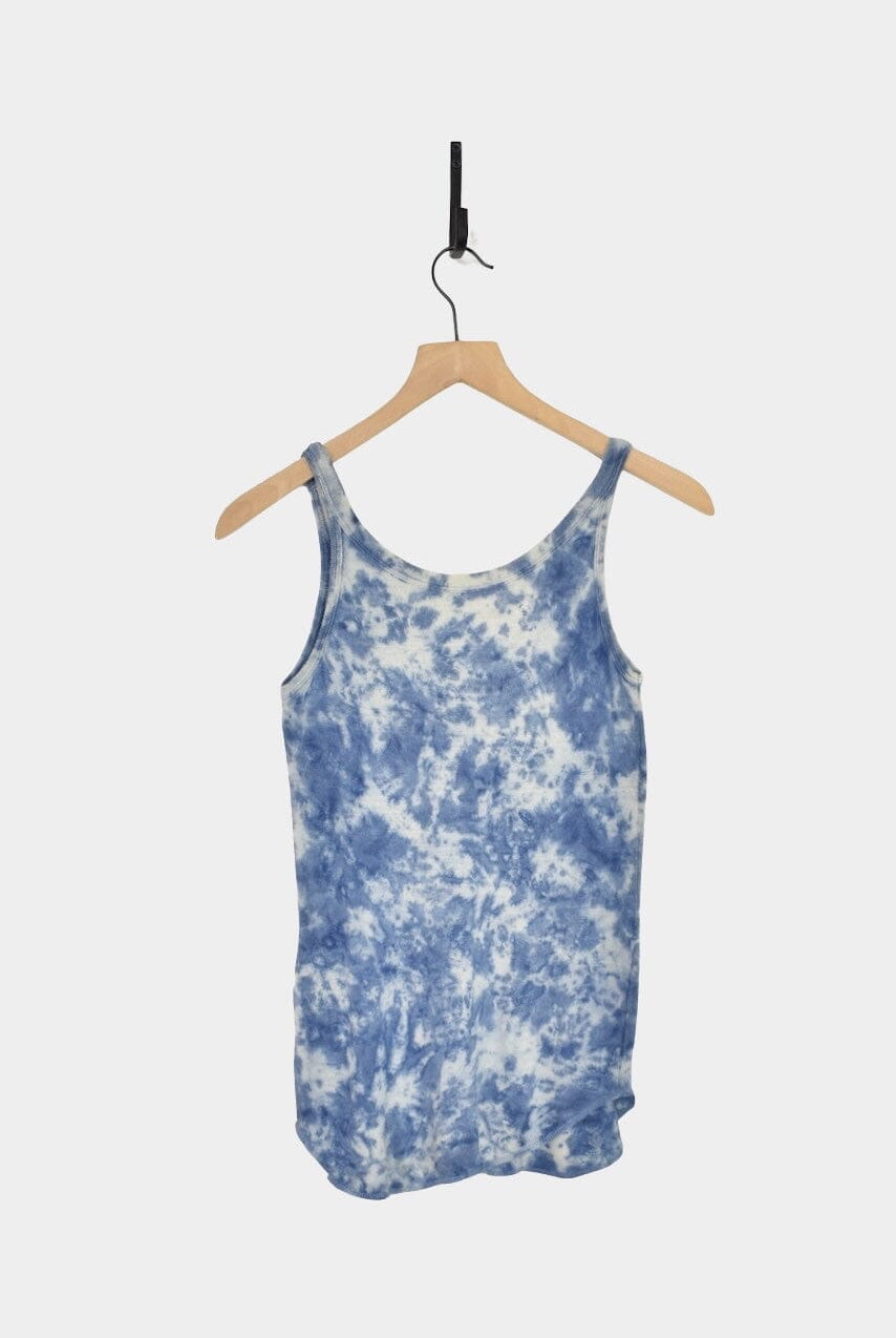 Ichi Antiquités | Natural Hand Dye 2Way Tanktop In Light Indigo - SHOP YUCCA Shirts & Tops ICHI ANTIQUITÉS - YUCCA, Artistic clothing for women, boutique near me, boutique stores near me, capsule wardrobe, fashion for women over 50.