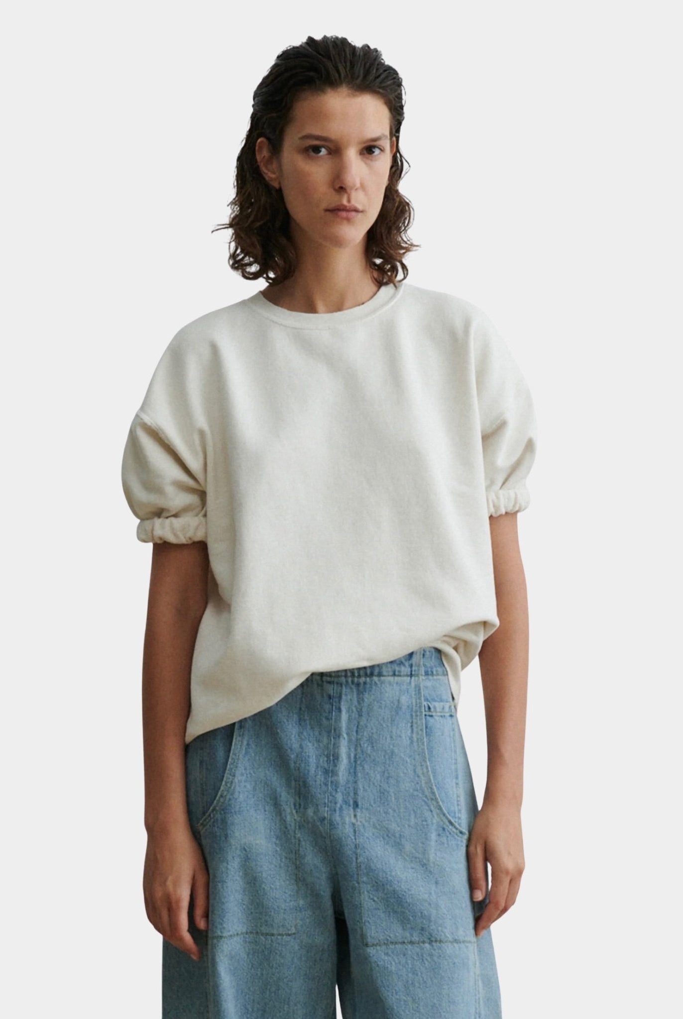Rachel Comey - Stanza Sweatshirt - Dirty White - Sweatshirts - YUCCA, women’s clothing store Denver, high quality sweatshirt.