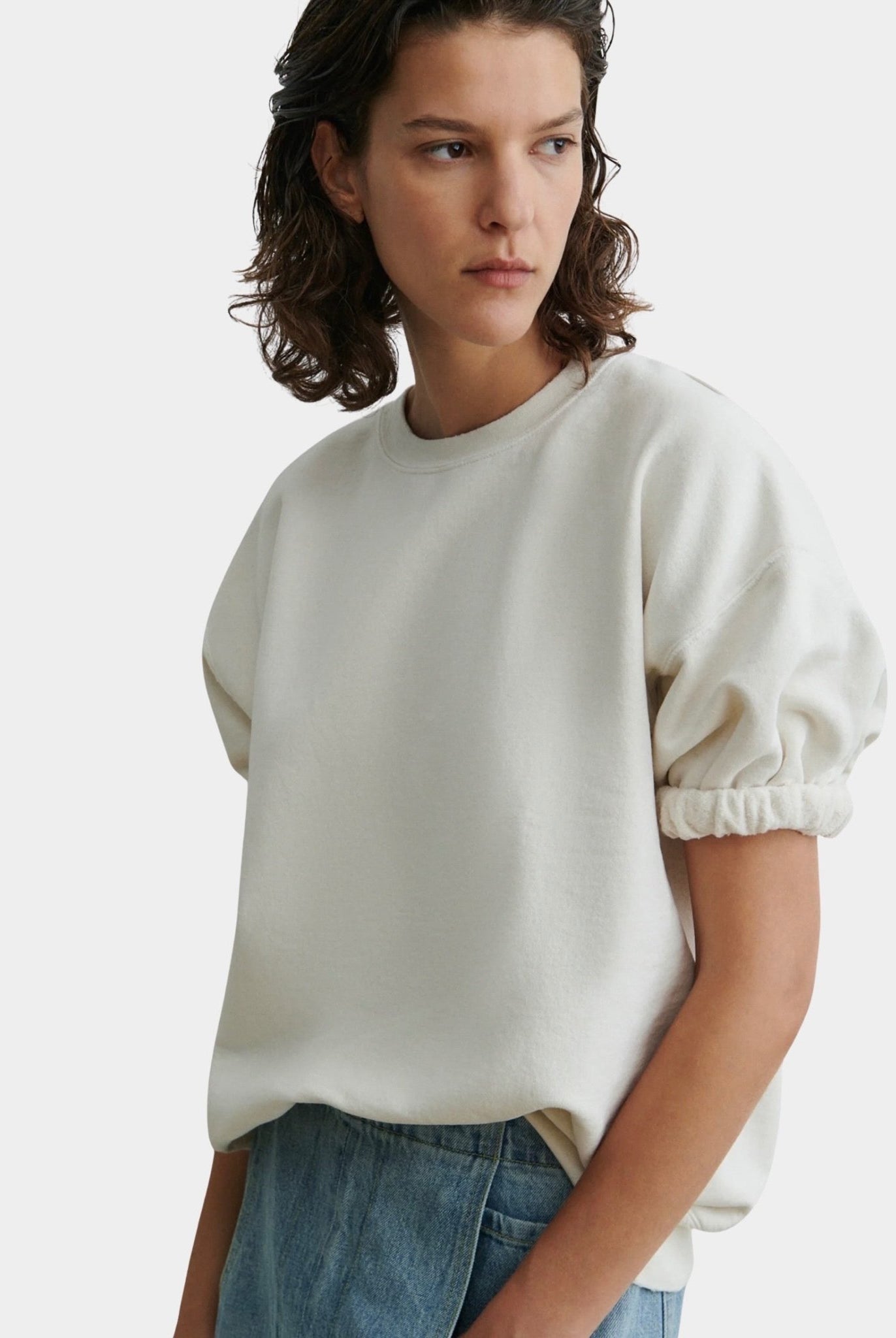Rachel Comey - Stanza Sweatshirt - Dirty White - Sweatshirts - YUCCA, women’s clothing store Denver, high quality sweatshirt.