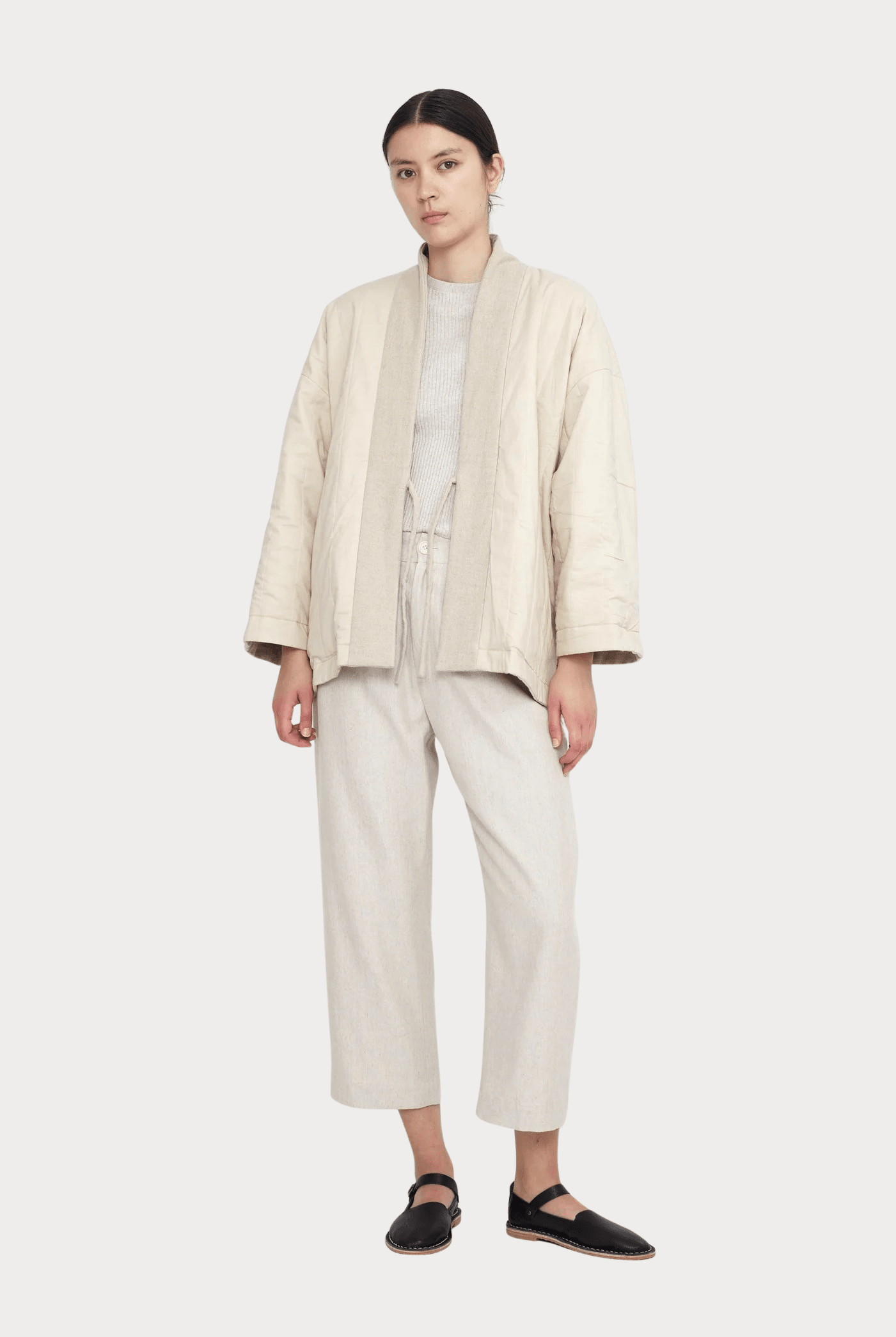 7115 By Szeki | Reversible Quilted Jacket In Oatmeal - SHOP YUCCA Coats & Jackets 7115 BY SZEKI - YUCCA, Women’s clothing store Denver, women’s clothing website, women’s high quality jackets, women’s high quality coats, women’s high quality outerwear.
