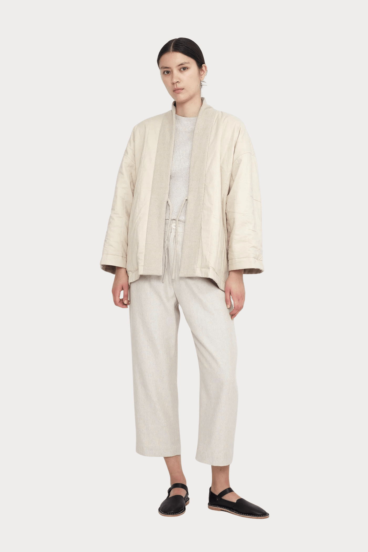 7115 By Szeki | Reversible Quilted Jacket In Oatmeal - SHOP YUCCA Coats & Jackets 7115 BY SZEKI - YUCCA, Women’s clothing store Denver, women’s clothing website, women’s high quality jackets, women’s high quality coats, women’s high quality outerwear.
