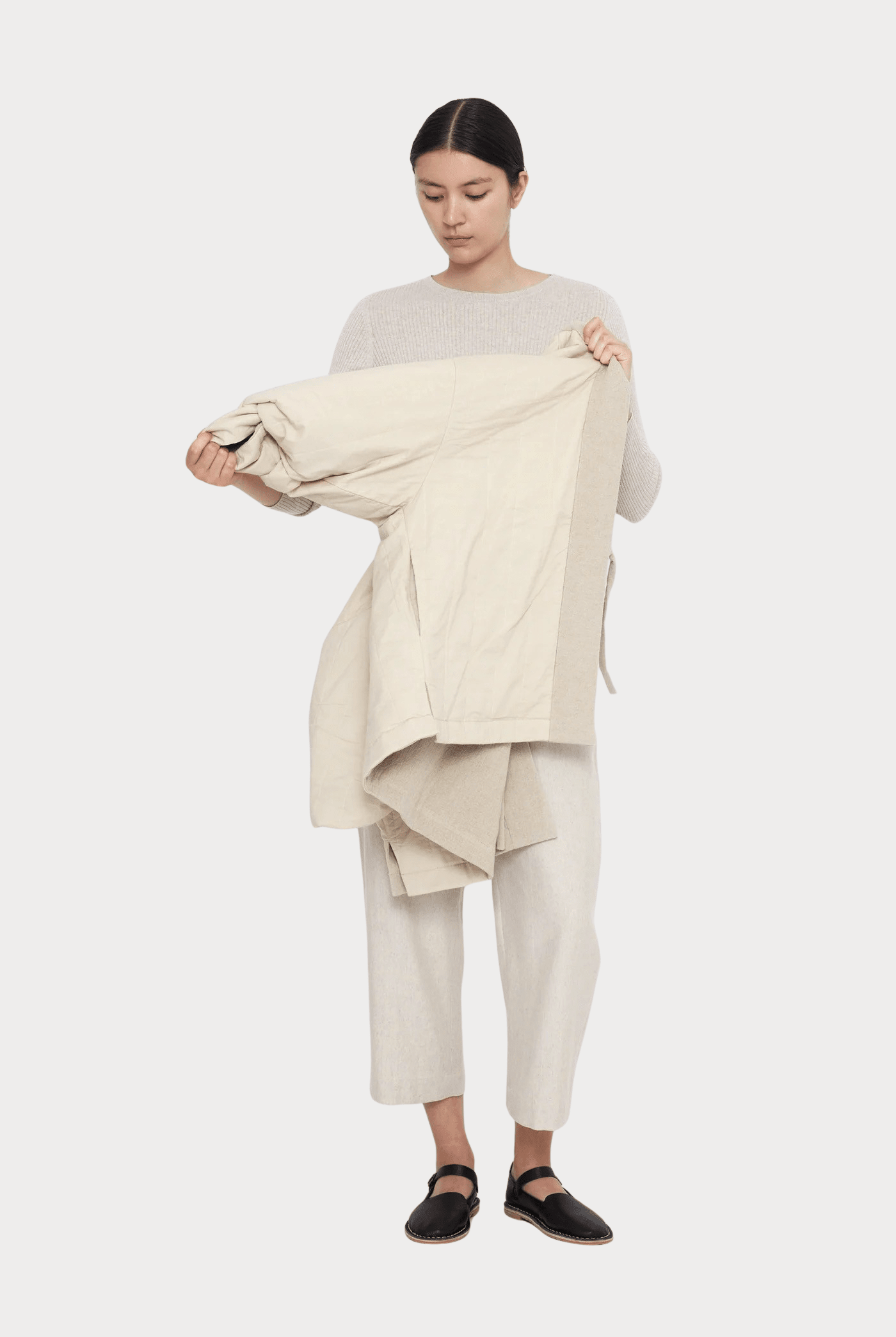 7115 By Szeki | Reversible Quilted Jacket In Oatmeal - SHOP YUCCA Coats & Jackets 7115 BY SZEKI - YUCCA, Women’s clothing store Denver, women’s clothing website, women’s high quality jackets, women’s high quality coats, women’s high quality outerwear.