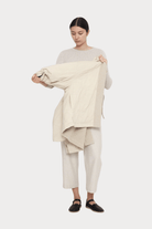 7115 By Szeki | Reversible Quilted Jacket In Oatmeal - SHOP YUCCA Coats & Jackets 7115 BY SZEKI - YUCCA, Women’s clothing store Denver, women’s clothing website, women’s high quality jackets, women’s high quality coats, women’s high quality outerwear.