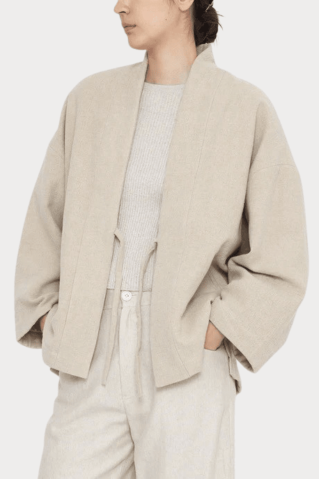 7115 By Szeki | Reversible Quilted Jacket In Oatmeal - SHOP YUCCA Coats & Jackets 7115 BY SZEKI - YUCCA, Women’s clothing store Denver, women’s clothing website, women’s high quality jackets, women’s high quality coats, women’s high quality outerwear.