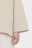 7115 By Szeki | Reversible Quilted Jacket In Oatmeal - SHOP YUCCA Coats & Jackets 7115 BY SZEKI - YUCCA, Women’s clothing store Denver, women’s clothing website, women’s high quality jackets, women’s high quality coats, women’s high quality outerwear.
