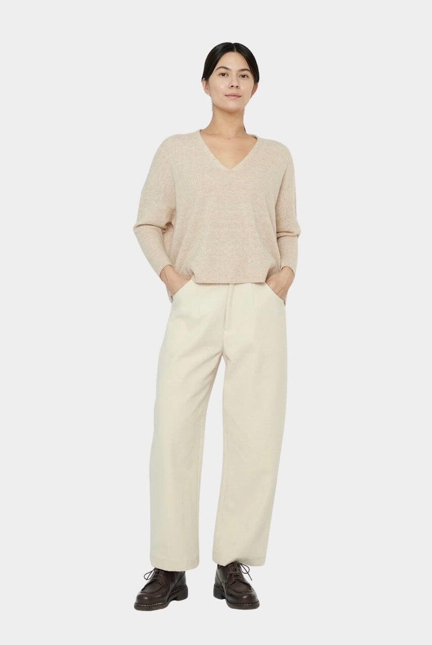 7115 By Szeki - Signature Curve Legged Trouser - Off White - Pants - YUCCA, Women’s clothing store Denver, boutique near me.
