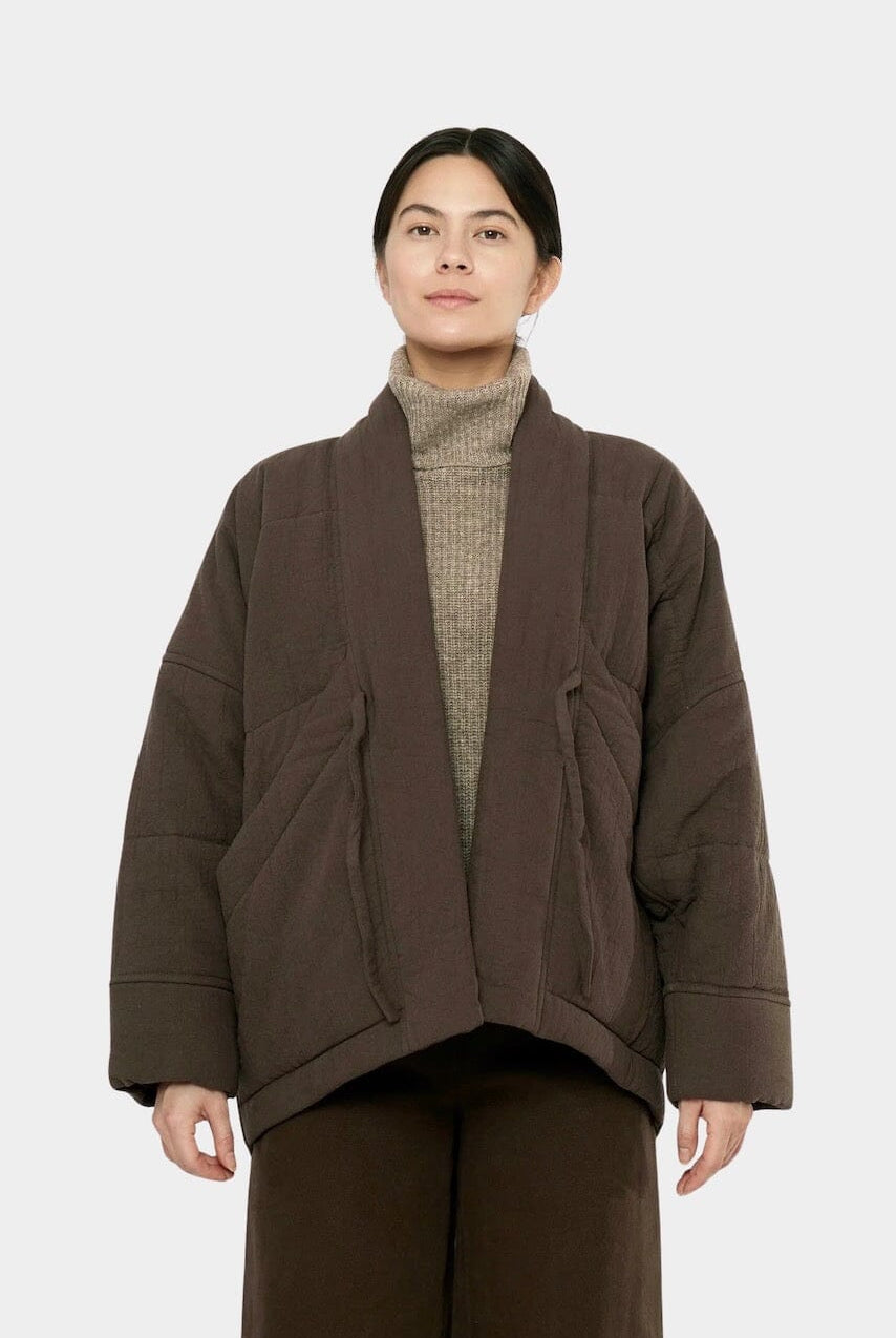 7115 By Szeki - Signature Sumo Puffer - Chalk Brown - Coats & Jackets - YUCCA, women’s clothing store, women’s quality coats.