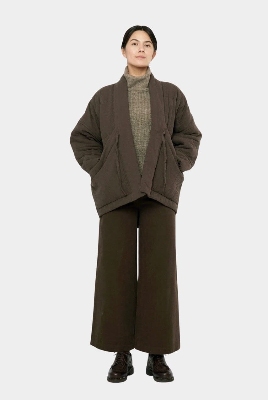 7115 By Szeki - Signature Sumo Puffer - Chalk Brown - Coats & Jackets - YUCCA, women’s clothing store, women’s quality coats.