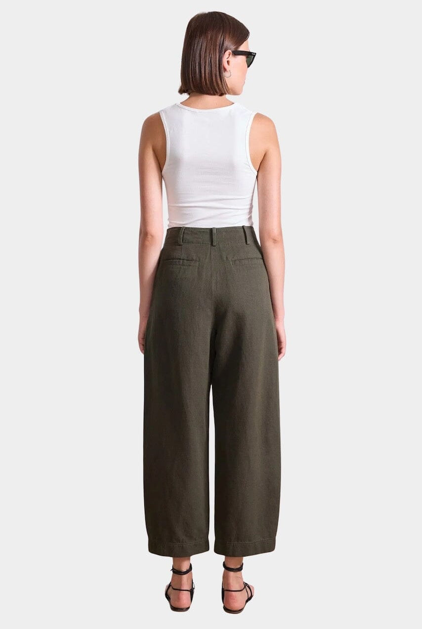 Apiece Apart - Bari Crop Trouser - Rosin - Pants - YUCCA, Women’s clothing store Denver, women’s elevated pants.