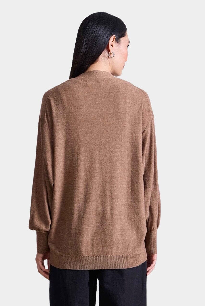 Apiece Apart - Drippy Tissue Cardigan - Camel - Cardigan - YUCCA, Yucca store Denver, women’s high quality knitwear.