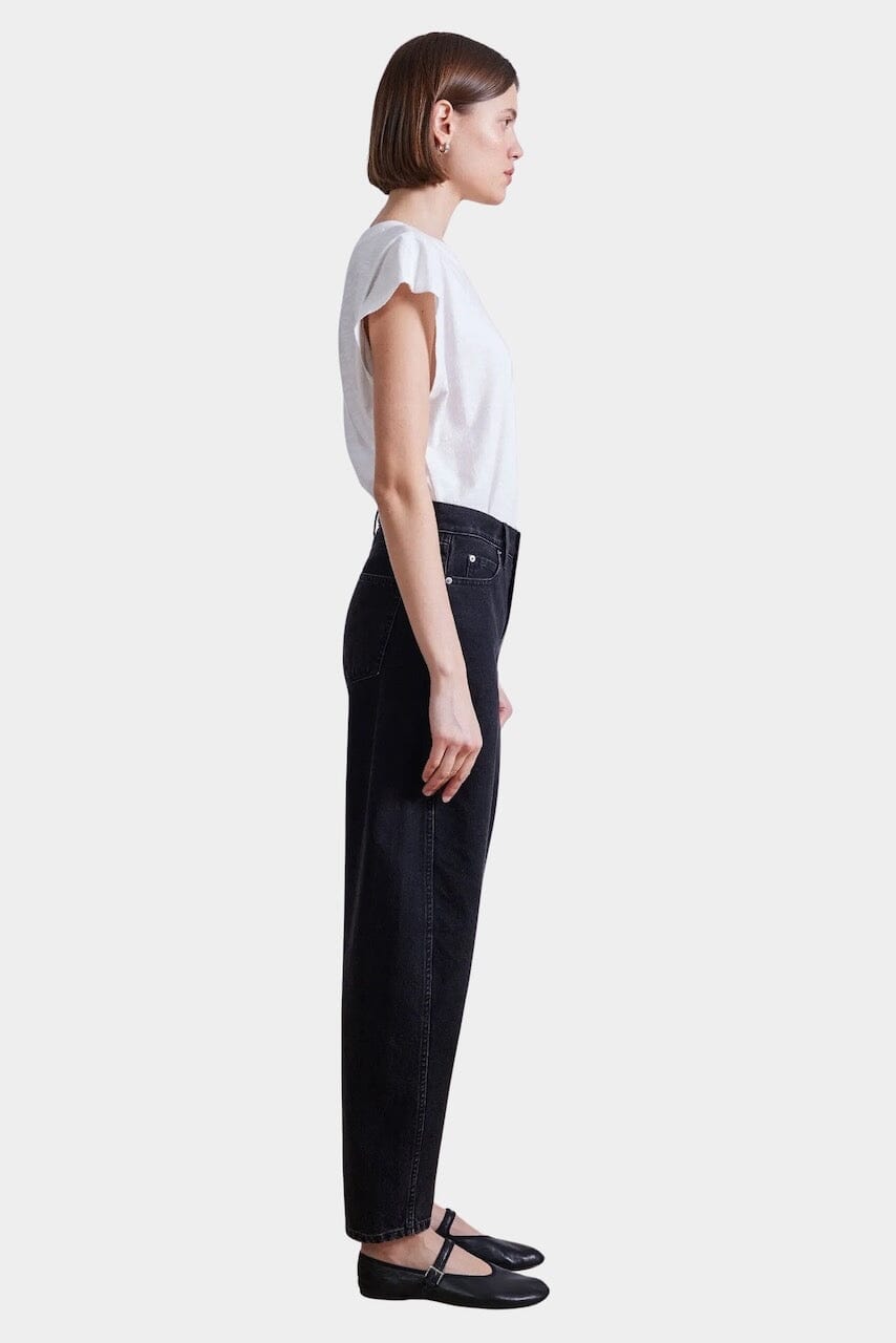 Apiece Apart - High Rise Mari Barrel Jean - Luna Wash - Bottoms - YUCCA, boutique near me, cherry creek boutique.