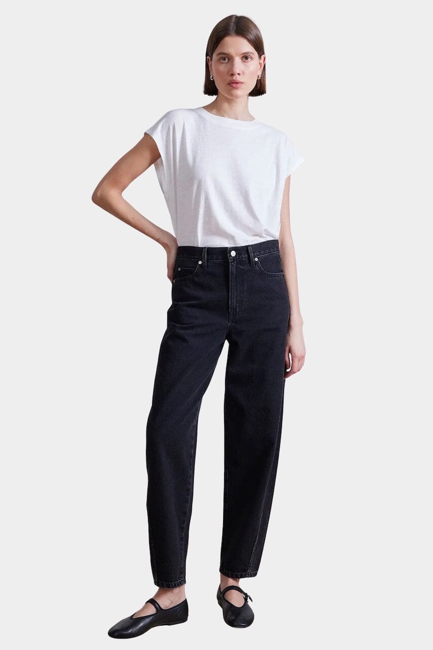 Apiece Apart - High Rise Mari Barrel Jean - Luna Wash - Bottoms - YUCCA, boutique near me, cherry creek boutique.