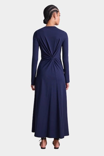 Apiece Apart - Long Sleeve Volta Dress - Navy - Dresses - YUCCA, women’s clothing store Denver, dresses for women.