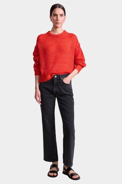 tiger lily denver Apiece Apart Softest Tissue Weight Sweater Mouline, Tigerlily, S / TIGERLILY
