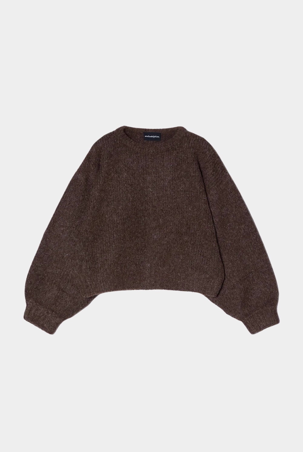 Atelier Delphine - Balloon Sleeve Sweater - Chocolate Brown - Sweaters & Knitwear - YUCCA, women's high quality sweaters.