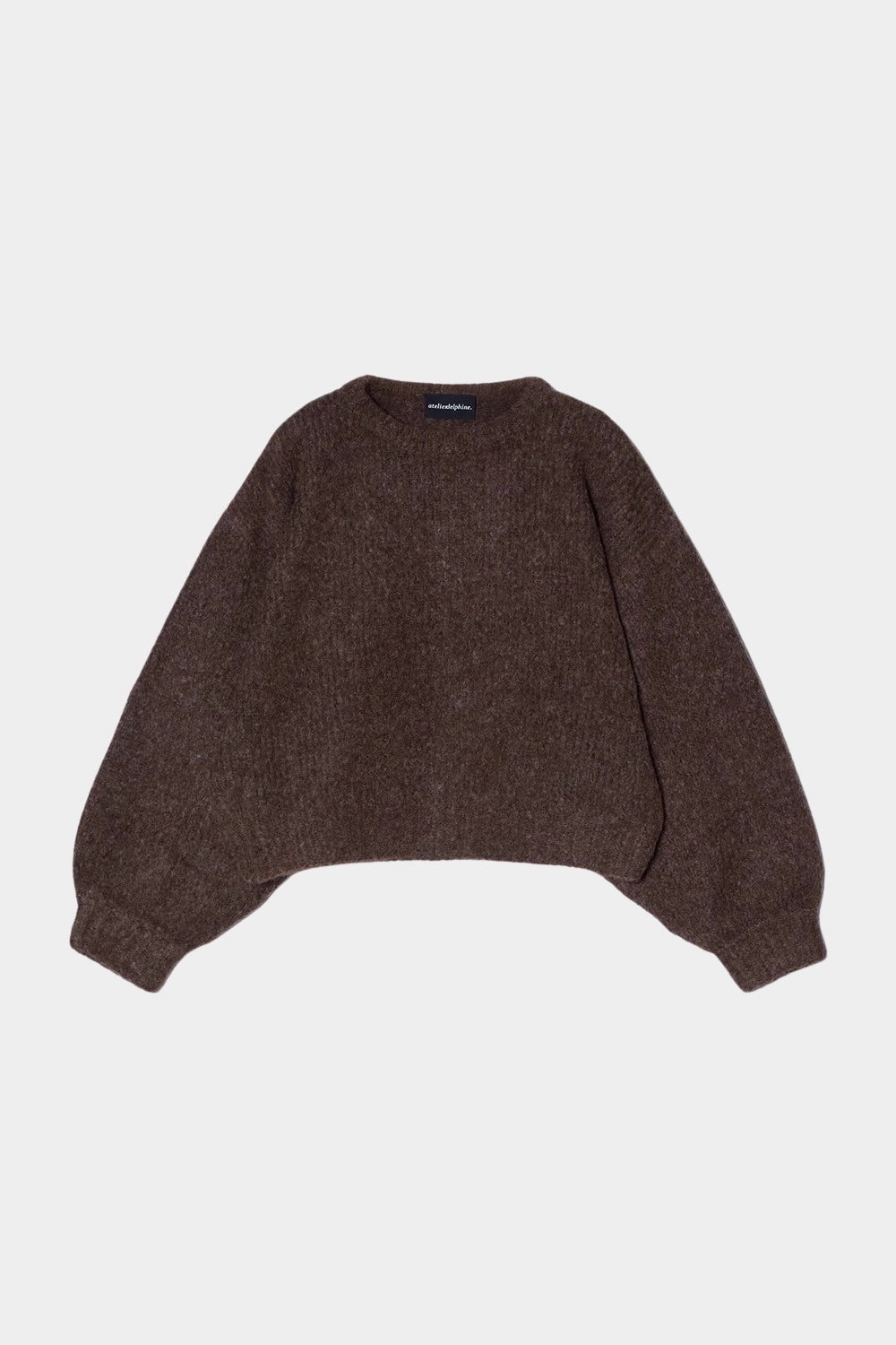 Atelier Delphine - Balloon Sleeve Sweater - Chocolate Brown - Sweaters & Knitwear - YUCCA, women's high quality sweaters.