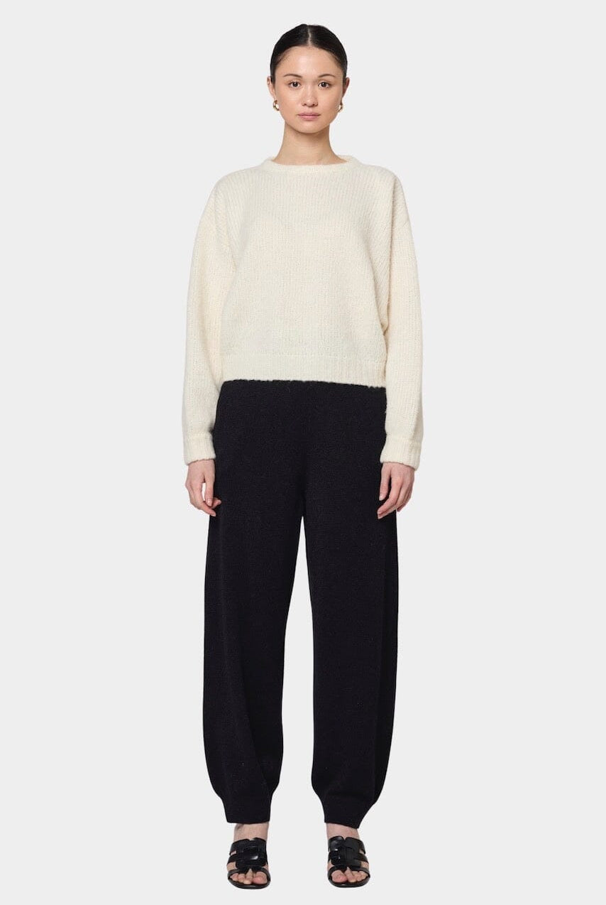 Atelier Delphine - Balloon Sleeve Sweater - Cream - Sweater - YUCCA, boutiques near me, women’s quality knitwear.
