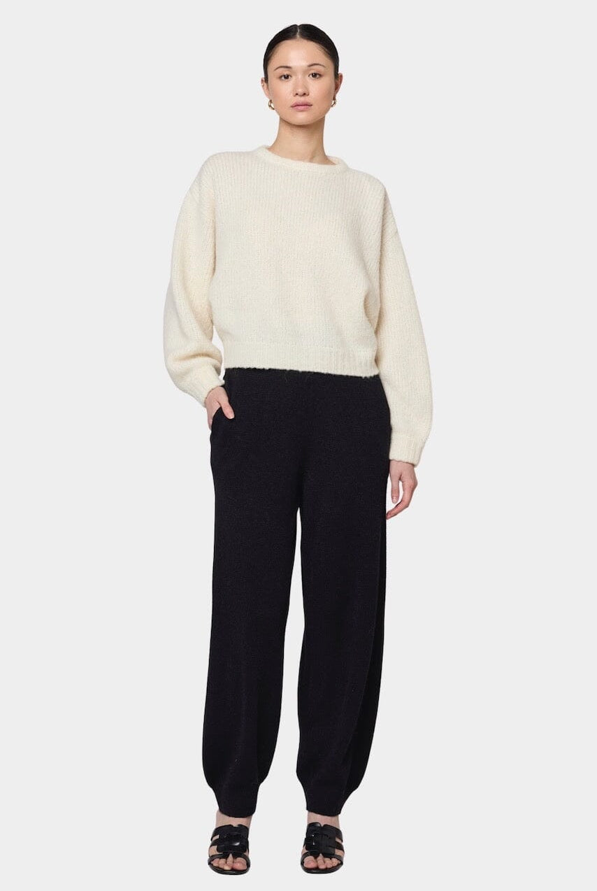 Atelier Delphine - Balloon Sleeve Sweater - Cream - Sweater - YUCCA, boutiques near me, women’s quality knitwear.