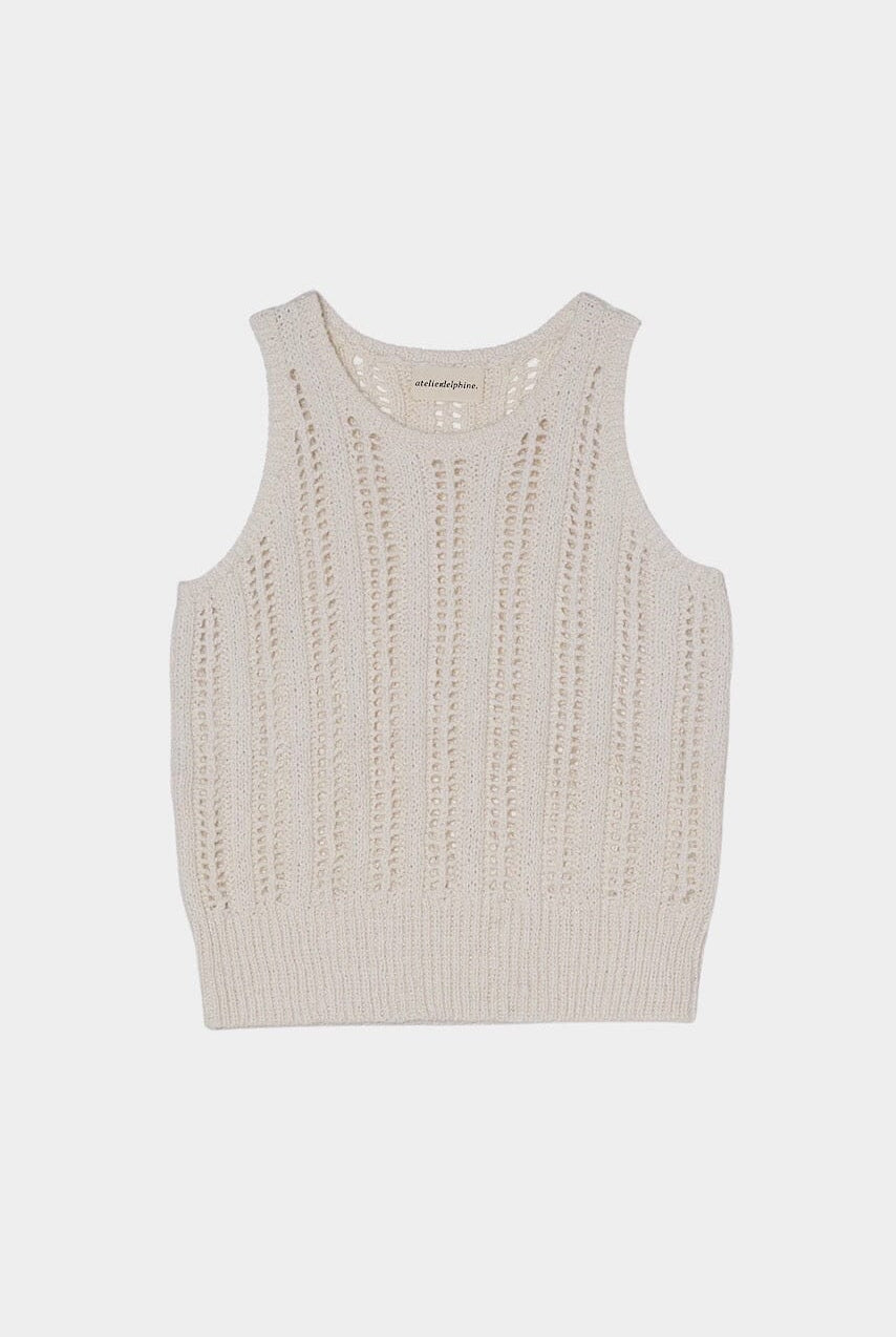 Atelier Delphine - Ferrand Top - Cream - Shirts & Tops - YUCCA, boutiques near me, women’s high quality tops.