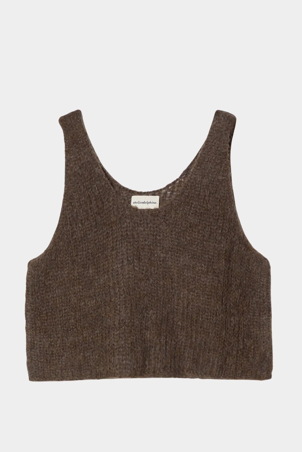 Atelier Delphine | Sweater Tank In Chocolate Brown - SHOP YUCCA Tank Top ATELIER DELPHINE - YUCCA Yucca store Denver, women’s clothing boutique near me, high quality capsule wardrobe, boutiques near me, women’s high quality tops