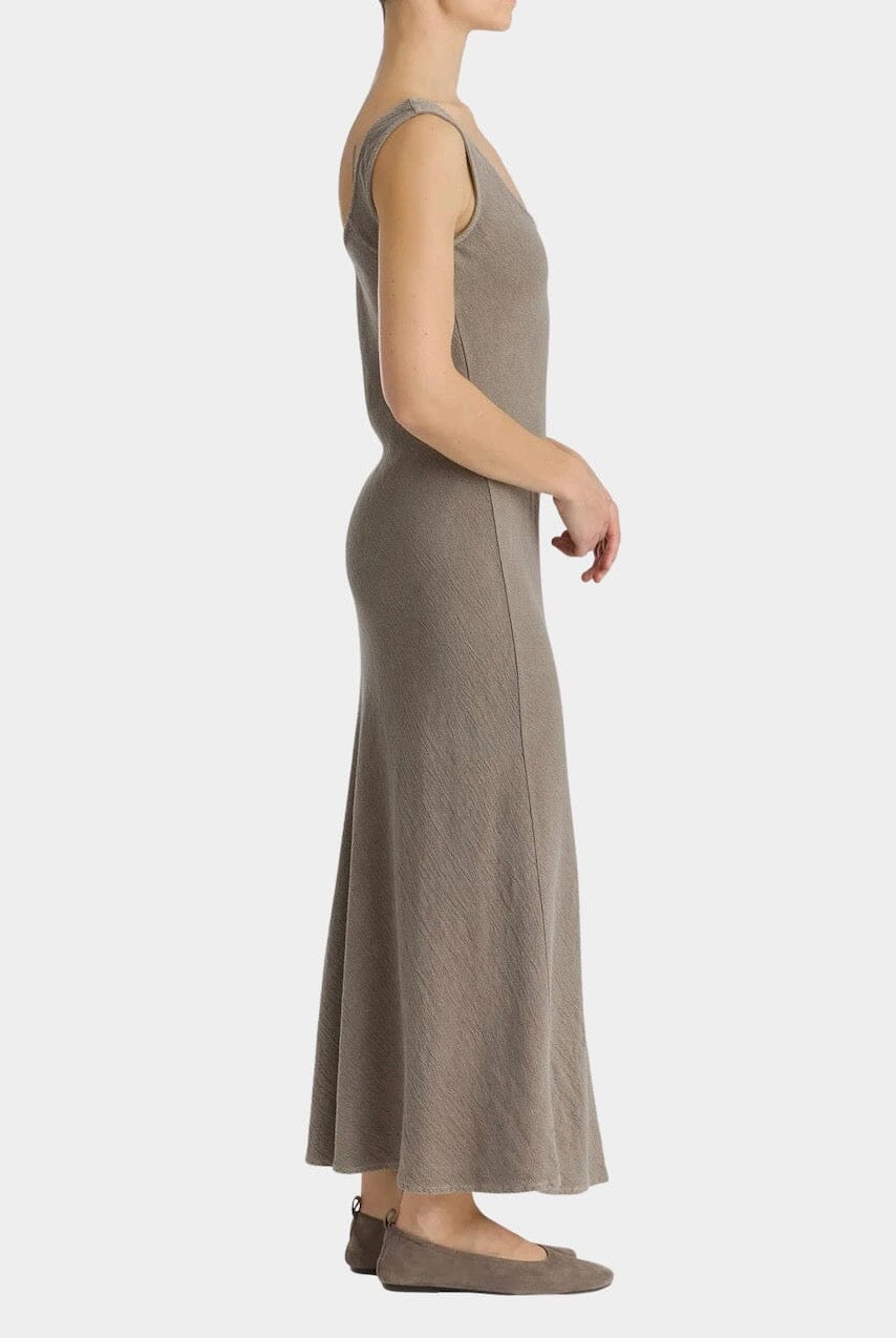 Black Crane - Maxi Dress - Slate - Dresses - YUCCA, artistic clothing for women, women’s elevated basics, shop local Denver.