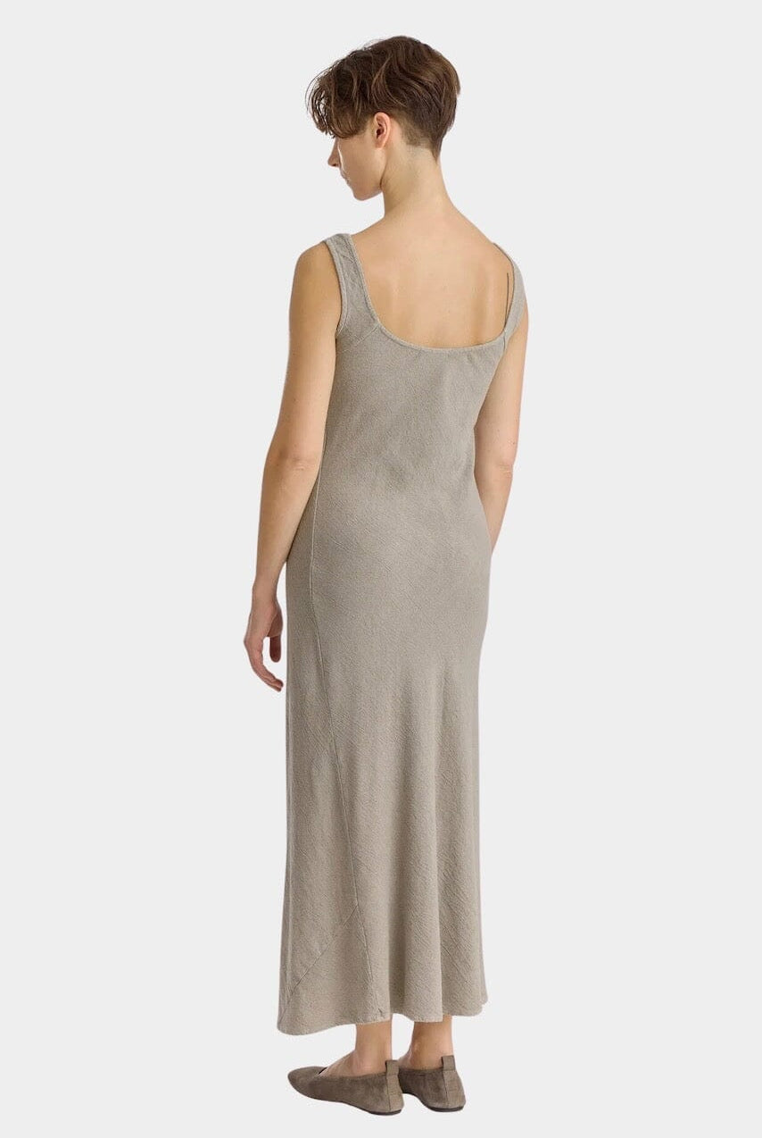 Black Crane - Maxi Dress - Slate - Dresses - YUCCA, artistic clothing for women, women’s elevated basics, shop local Denver.