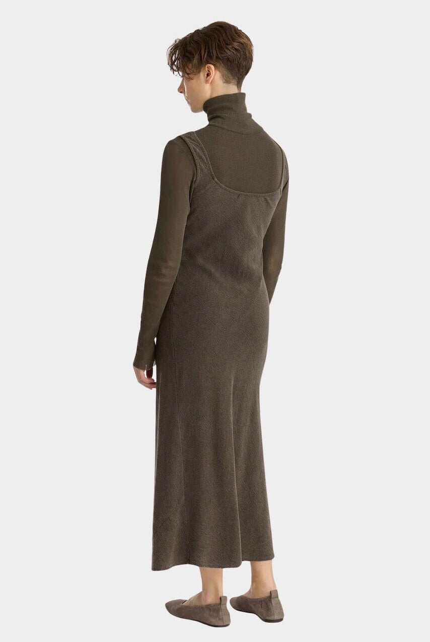 Black Crane - Maxi Dress - Slate - Dresses - YUCCA, artistic clothing for women, women’s elevated basics, shop local Denver.