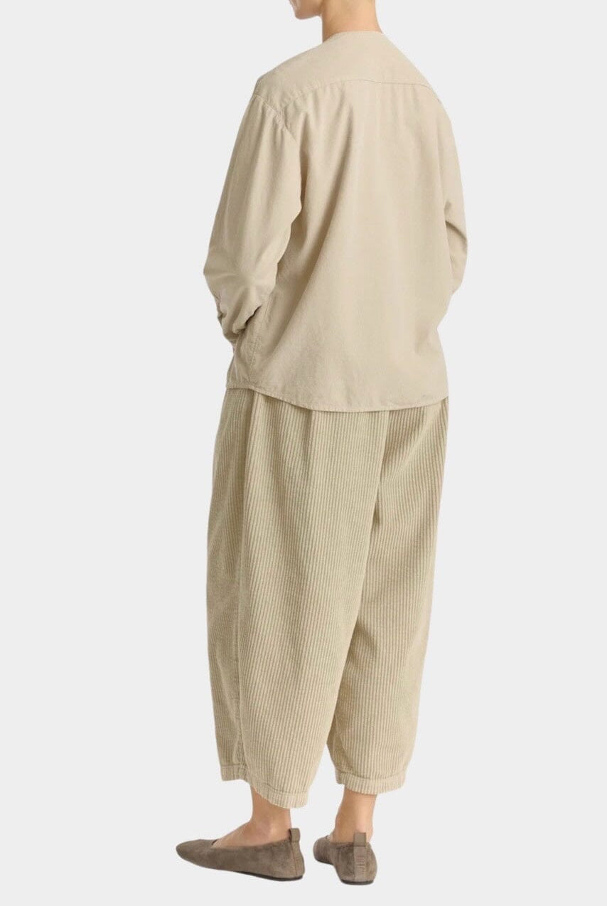 Black Crane - Nehru Shirt - Ivory - Shirts & Tops - YUCCA, Yucca store Denver, women’s high quality tops.