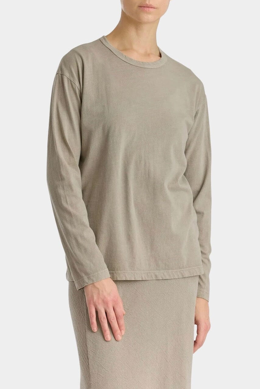 Black Crane - Regular Long Sleeve - Dark Stone - Shirts & Tops - YUCCA, boutiques near me, women’s high quality tops.