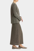 Black Crane - Regular Long Sleeve - Slate - Shirts & Tops - YUCCA, boutiques near me, women’s high quality tops, shop local.