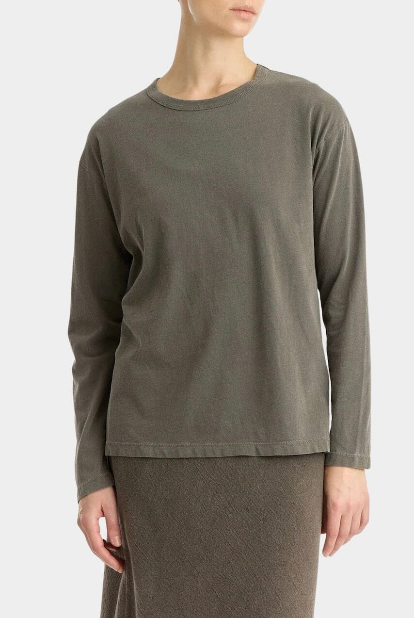 Black Crane - Regular Long Sleeve - Slate - Shirts & Tops - YUCCA, boutiques near me, women’s high quality tops, shop local.