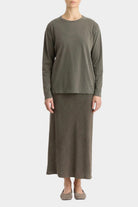 Black Crane - Regular Long Sleeve - Slate - Shirts & Tops - YUCCA, boutiques near me, women’s high quality tops, shop local.