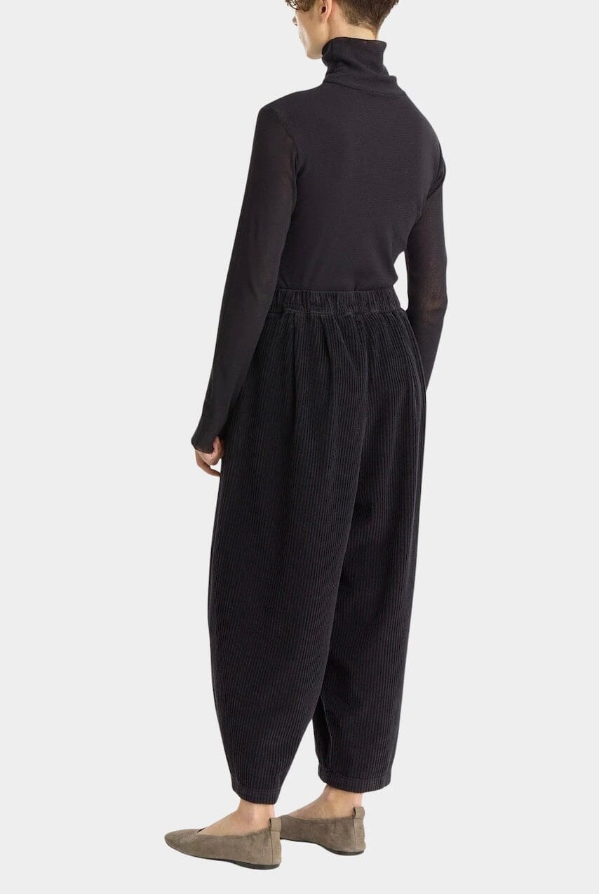 Black Crane - Wide Pants - Dark Navy - Pants - YUCCA, Artistic clothing for women, boutique near me.