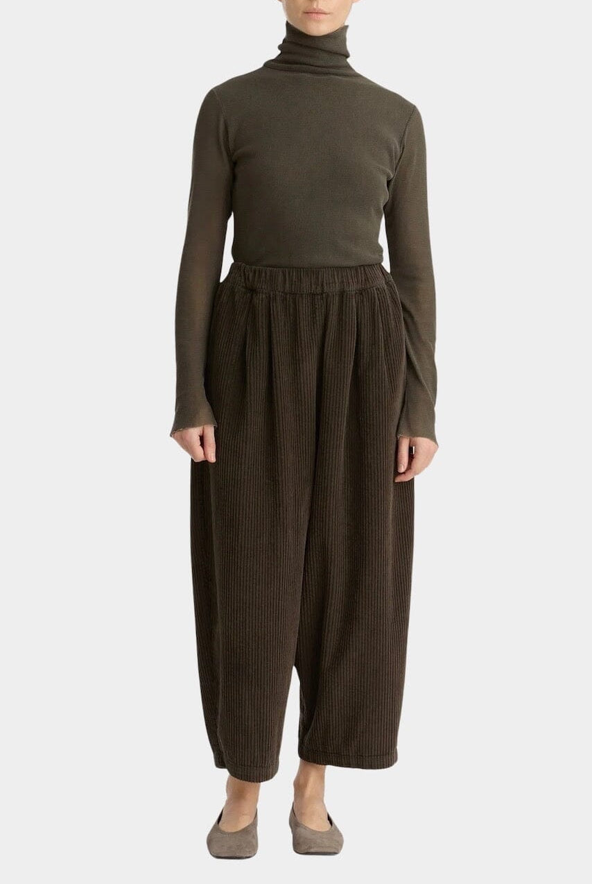 Black Crane - Wide Pants - Dark Forest - Pants - YUCCA, Artistic clothing for women, boutique near me.