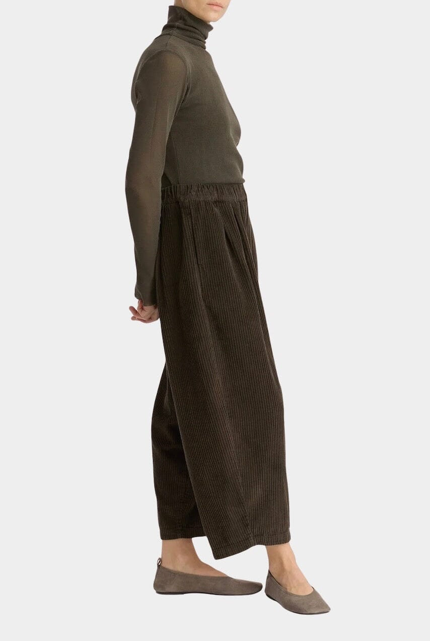 Black Crane - Wide Pants - Dark Forest - Pants - YUCCA, Artistic clothing for women, boutique near me.