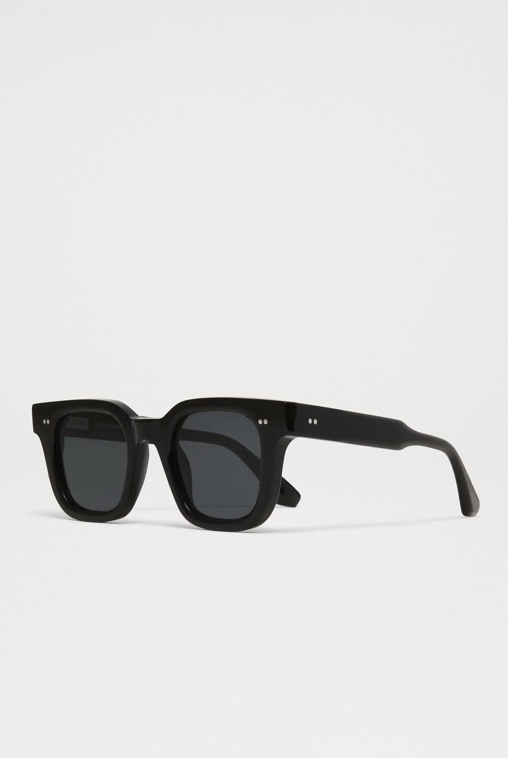 Chimi - 04 Sunglasses - Black - Sunglasses - YUCCA, Artistic sunglasses for women, minimalist sunglasses, shop local Denver.