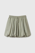 Cordera | Balloon Mini Skirt In Salvia - SHOP YUCCA Skirts CORDERA - YUCCA Artistic clothing for women, boutique near me, boutique stores near me, capsule wardrobe, fashion for women over 50
