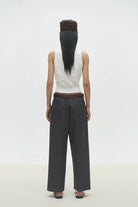 Cordera | Checkered Cotton & Cashmere Waistcoat In White - SHOP YUCCA Shirts & Tops CORDERA - YUCCA