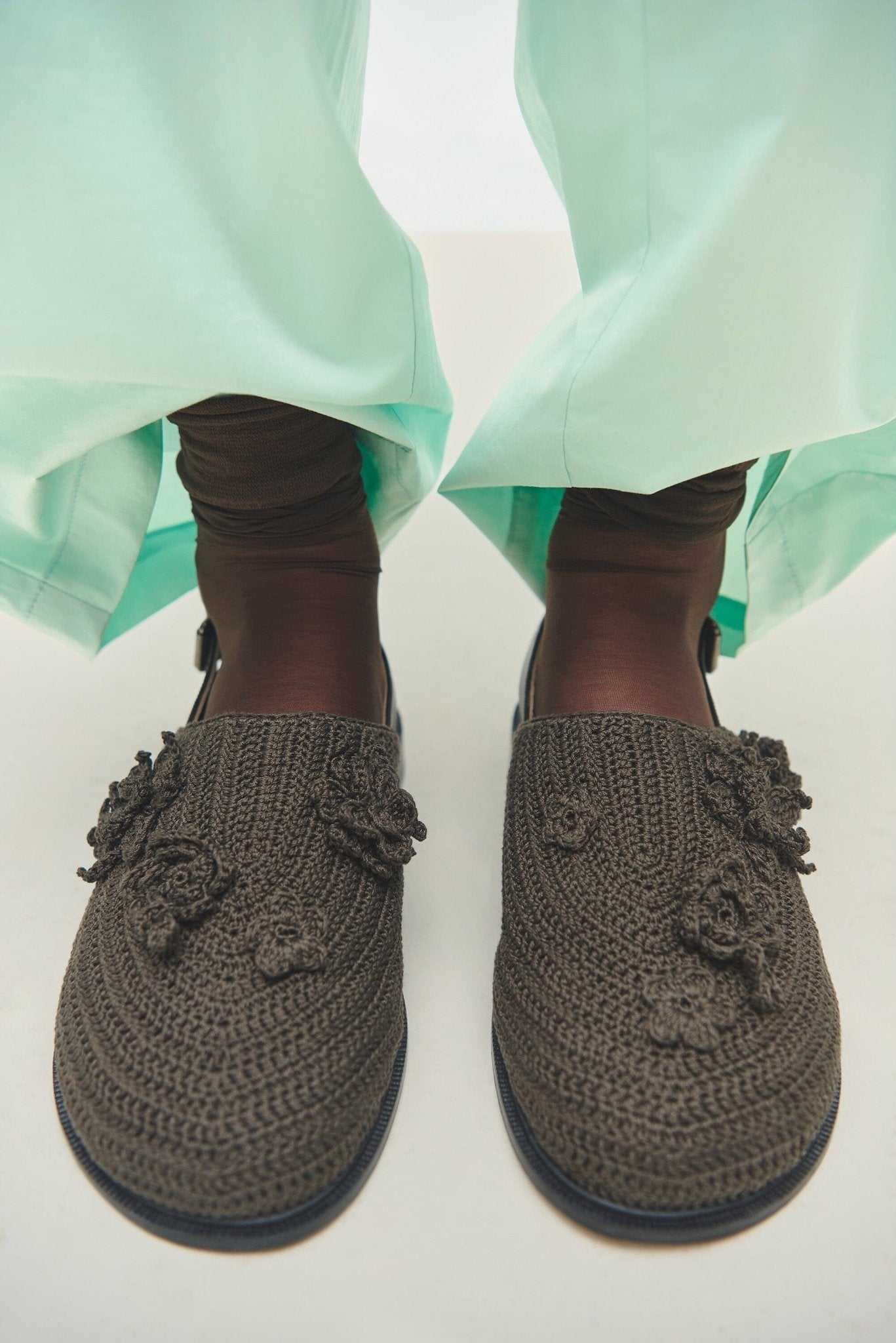 Cordera | Crochet Mule In Brown - SHOP YUCCA Shoes CORDERA - YUCCA Women’s clothing store Denver, women’s clothing website, women’s elevated basics, women’s high quality shoes, women’s luxury shoes, women’s online footwear