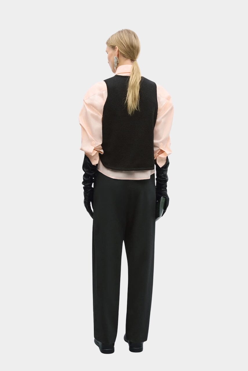 Cordera | Cut-Out Boat Neck Waistcoat In Black - SHOP YUCCA Vest CORDERA - YUCCA Yucca store Denver, women’s clothing boutique near me, high quality capsule wardrobe, boutiques near me, women’s high quality knitwear