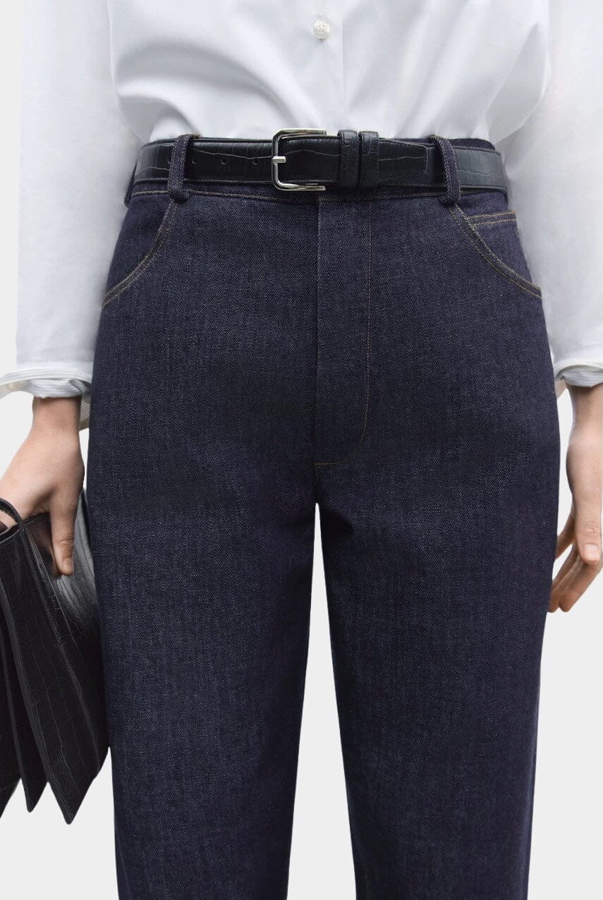 Cordera - Denim Straight Pants - Indigo - Pants - YUCCA, Women’s clothing store Denver, women’s clothing website.