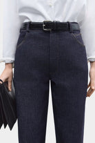 Cordera | Denim Straight Pants In Indigo - SHOP YUCCA Pants CORDERA - YUCCA Women’s clothing store Denver, women’s clothing website, women’s elevated basics, clothing boutiques near me, women’s clothing website