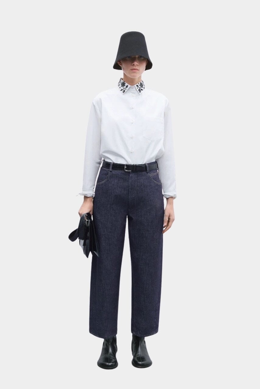 Cordera | Denim Straight Pants In Indigo - SHOP YUCCA Pants CORDERA - YUCCA Women’s clothing store Denver, women’s clothing website, women’s elevated basics, clothing boutiques near me, women’s clothing website