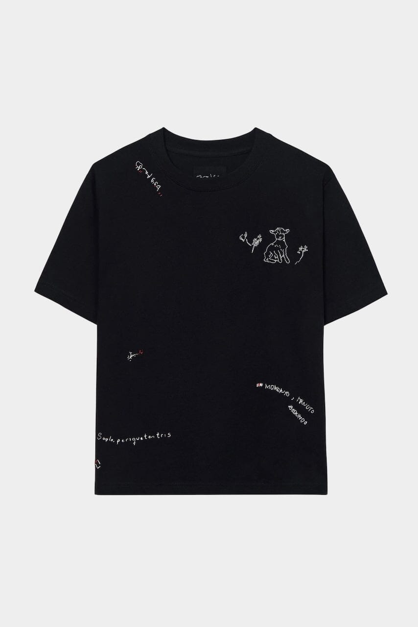 Cordera | Instante Embroidered Shirt In Black - SHOP YUCCA Shirts & Tops CORDERA - YUCCA Yucca store Denver, women’s clothing boutique near me, high quality capsule wardrobe, boutiques near me, women’s high quality sweaters