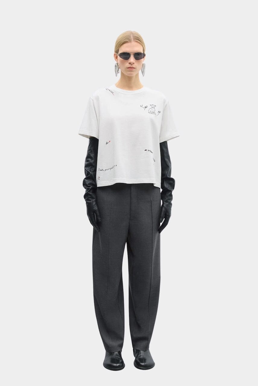 Cordera - Instante Embroidered Shirt - White - Shirts & Tops - YUCCA, Yucca store Denver, women’s high quality tops.