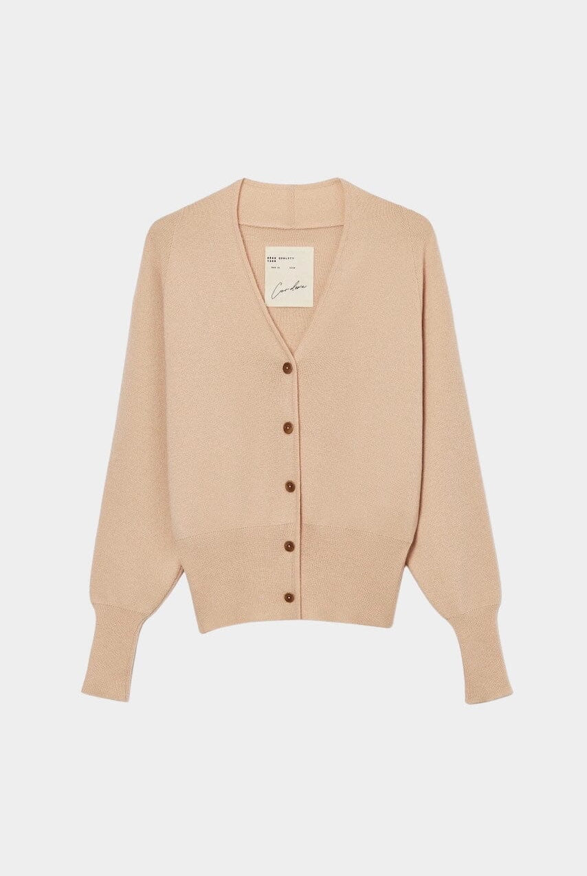 Cordera - Merino Cashmere Cardigan - Peach - Cardigan - YUCCA, Yucca store Denver, high quality capsule wardrobe.