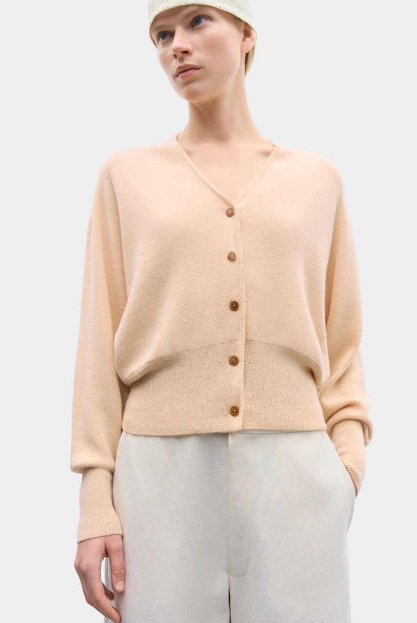 Cordera - Merino Cashmere Cardigan - Peach - Cardigan - YUCCA, Yucca store Denver, high quality capsule wardrobe.