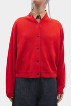 Cordera | Merino Wool Cardigan In Red - SHOP YUCCA Cardigan CORDERA - YUCCA Yucca store Denver, women’s clothing boutique near me, high quality capsule wardrobe, boutiques near me, women’s high quality knitwear