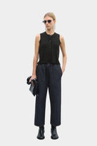 Cordera | Merino Wool Ribbed Waistcoat In Black - SHOP YUCCA Shirts & Tops CORDERA - YUCCA Yucca store Denver, women’s clothing boutique near me, high quality capsule wardrobe, boutiques near me, women’s high quality tops